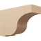 Ekena Millwork 12"W x 36"D x 24"H Classic Van Buren Rough Cedar Woodgrain TimberThane Corbel, Primed Tan CORUR12X36X24VANRCPR - alternate 1